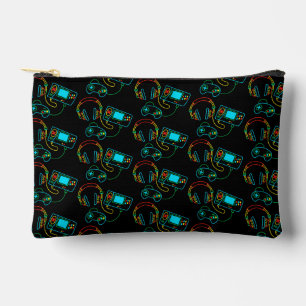 Pochette À Accessoires Motif Gamer Retro Neon