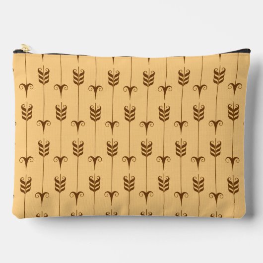 Pochette À Accessoires Motif géométrique Flèche dorée (Recto)
