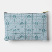 Pochette À Accessoires Motif géométrique Lotus Grid - Le Lotus Blanc (Verso)