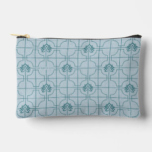 Pochette À Accessoires Motif géométrique Lotus Grid - Le Lotus Blanc