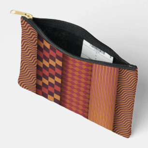 Pochette À Accessoires Motif Géométrique Rétro Milieu de Siècle
