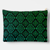Pochette À Accessoires Motif géométrique vert / Impression indienne (Verso)