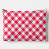Pochette À Accessoires Motif Gingham Rouge et Blanc Classique Rustique (Verso)