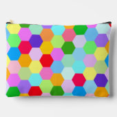 Pochette À Accessoires Motif Hexagon multicolore (Recto)