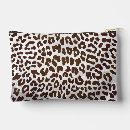 Pochette À Accessoires Motif léopard au chocolat (Verso)