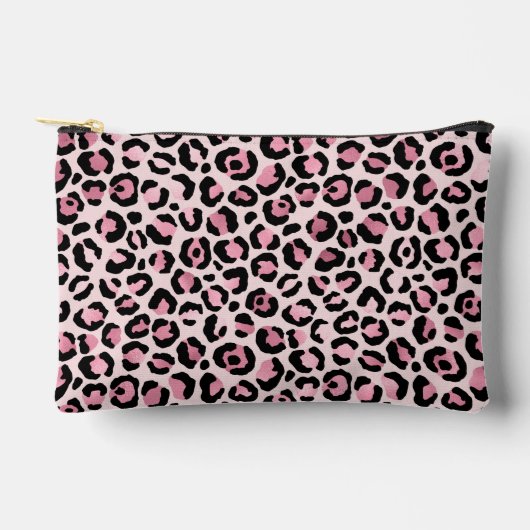 Pochette À Accessoires Motif léopard rose chic (Recto)