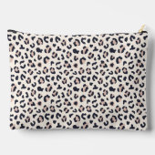 Pochette À Accessoires Motif Leopard rose nom personnalisé Imprimer Coupe (Verso)