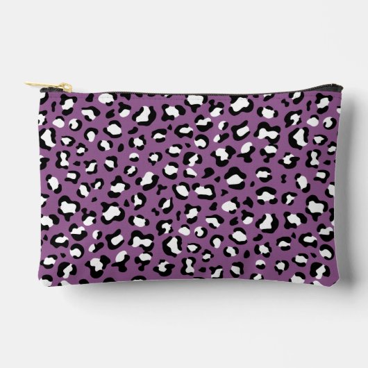 Pochette À Accessoires Motif léopard, Spots léopards, Leopard pourpre (Recto)