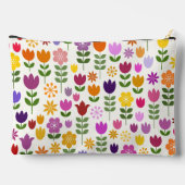 Pochette À Accessoires Motif Lg Fleurs Style Scandinave (Verso)