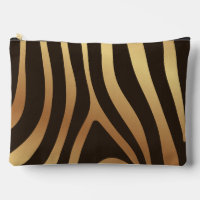 Motif métal Golden Zebra Stripes
