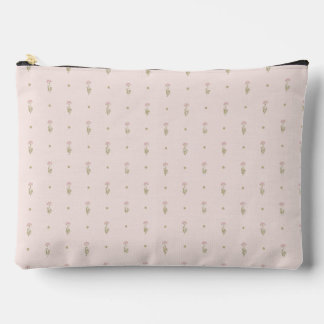 Pochette À Accessoires Motif minimaliste de fleurs sauvages avec des poin