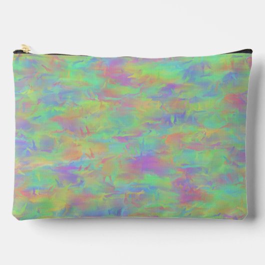 Pochette À Accessoires Motif multicolore abstrait grand (Recto)