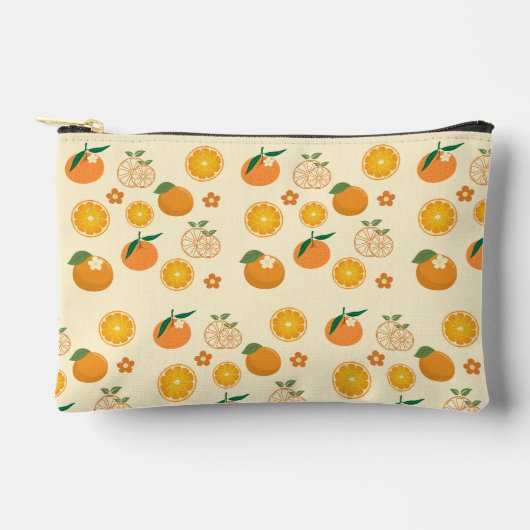 Pochette À Accessoires Motif Oranges (Recto)