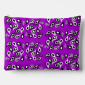 Pochette À Accessoires Motif Paisley sur violet (Recto)