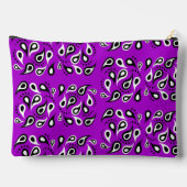 Pochette À Accessoires Motif Paisley sur violet (Verso)