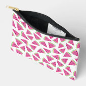 Pochette À Accessoires Motif Pastèque Rose (Ouvrir)