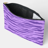 Pochette À Accessoires Motif Purple Zebra Stripes (Ouvrir)
