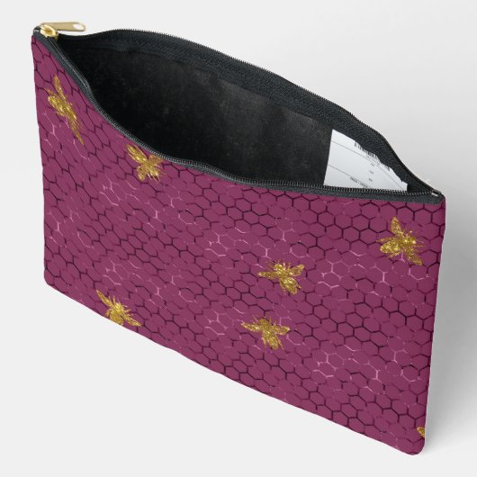 Pochette À Accessoires Motif Queen Bee (Ouvrir)
