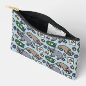 Pochette À Accessoires Motif Raccoon (Ouvrir)