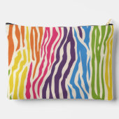 Pochette À Accessoires Motif rayures zèbre coloré (Verso)