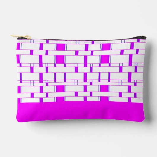 Pochette À Accessoires Motif rectangulaire blanc 6 (Recto)
