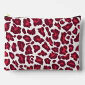 Pochette À Accessoires Motif Red Leopard (Recto)