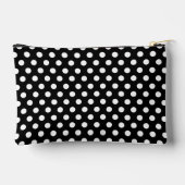 Pochette À Accessoires Motif rétro pois noir blanc (Verso)