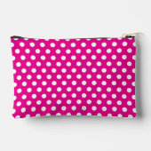 Pochette À Accessoires Motif rétro pois rose chaud (Verso)