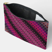 Pochette À Accessoires Motif rose chaud Abstrait (Ouvrir)