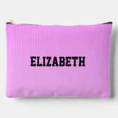 Pochette À Accessoires Motif rose points blancs (Recto)