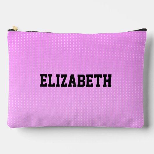 Pochette À Accessoires Motif rose points blancs (Recto)