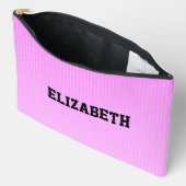 Pochette À Accessoires Motif rose points blancs (Ouvrir)