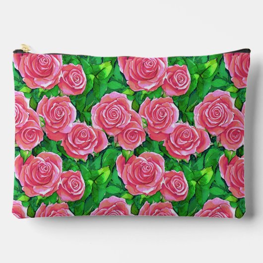 Pochette À Accessoires Motif Rose rose (Recto)