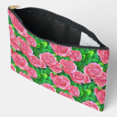 Pochette À Accessoires Motif Rose rose (Ouvrir)