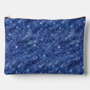 Pochette À Accessoires Motif Royal Blue Sequin