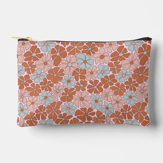 Pochette À Accessoires Motif sans couture rétro (Recto)