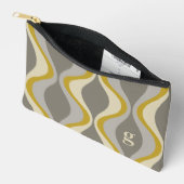 Pochette À Accessoires motif super rétro - monogramme - taupe or (Ouvrir)