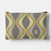 Pochette À Accessoires motif super rétro - monogramme - taupe or (Recto)