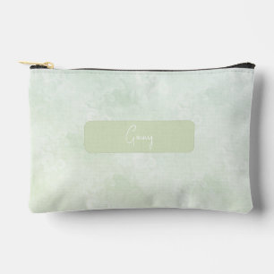 Pochette À Accessoires Motif Tourbillon Fumé Vert Melon