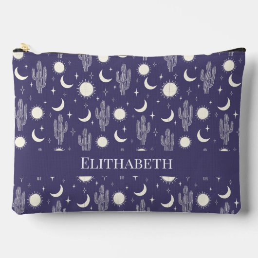 Pochette À Accessoires Motif Wild Cactus (Recto)