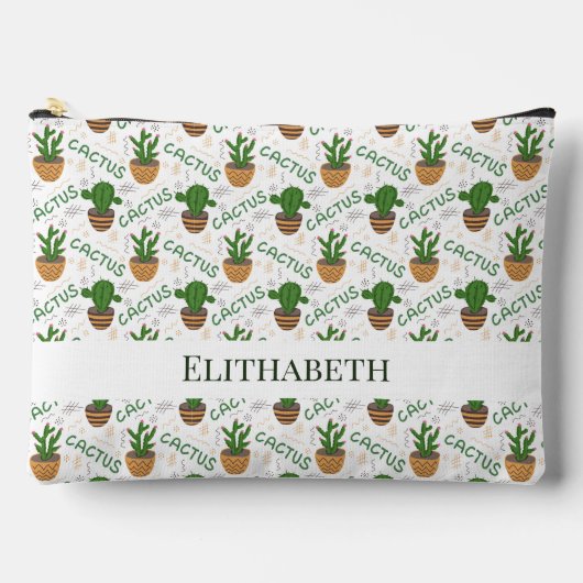 Pochette À Accessoires Motif Wild Cactus (Recto)
