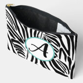 Pochette À Accessoires Motif Zèbre (Ouvrir)