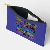 Pochette À Accessoires Motivational Quote Live Simply Dream Give Love (Ouvrir)
