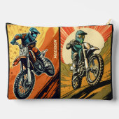Pochette À Accessoires Motocross de nom personnalisé (Verso)