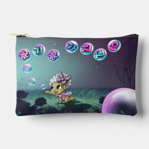 Pochette À Accessoires Mouton avec lettre coréenne