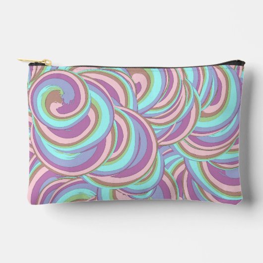Pochette À Accessoires Multicolor Swirls Pattern Small (Recto)