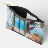 Pochette À Accessoires Mur bleu et porte (Ouvrir)