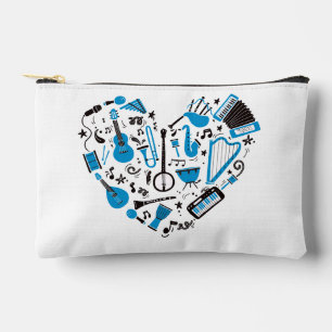 Pochette À Accessoires Musicien Instrument de Musique Cœur Outil