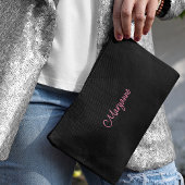 Pochette À Accessoires Name, Cute Chic Abstract Pattern Black Pink Gold