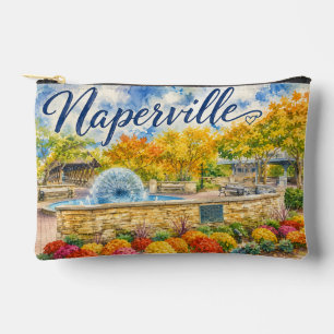 Pochette À Accessoires Naperville Illinois Fontaine de Pissenlit Riverwal